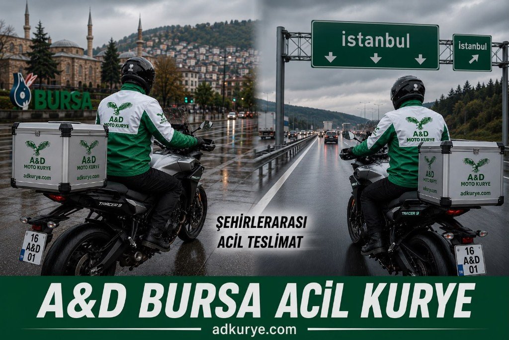 A&D Kurye Bursa İstanbul şehirlerarası acil moto kurye teslimat